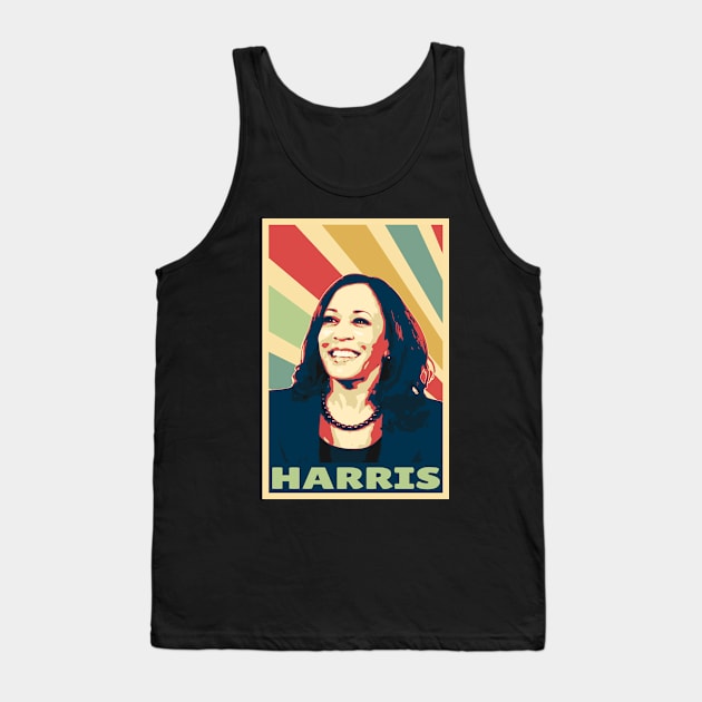 Kamala Harris Vintage Colors Tank Top by Nerd_art